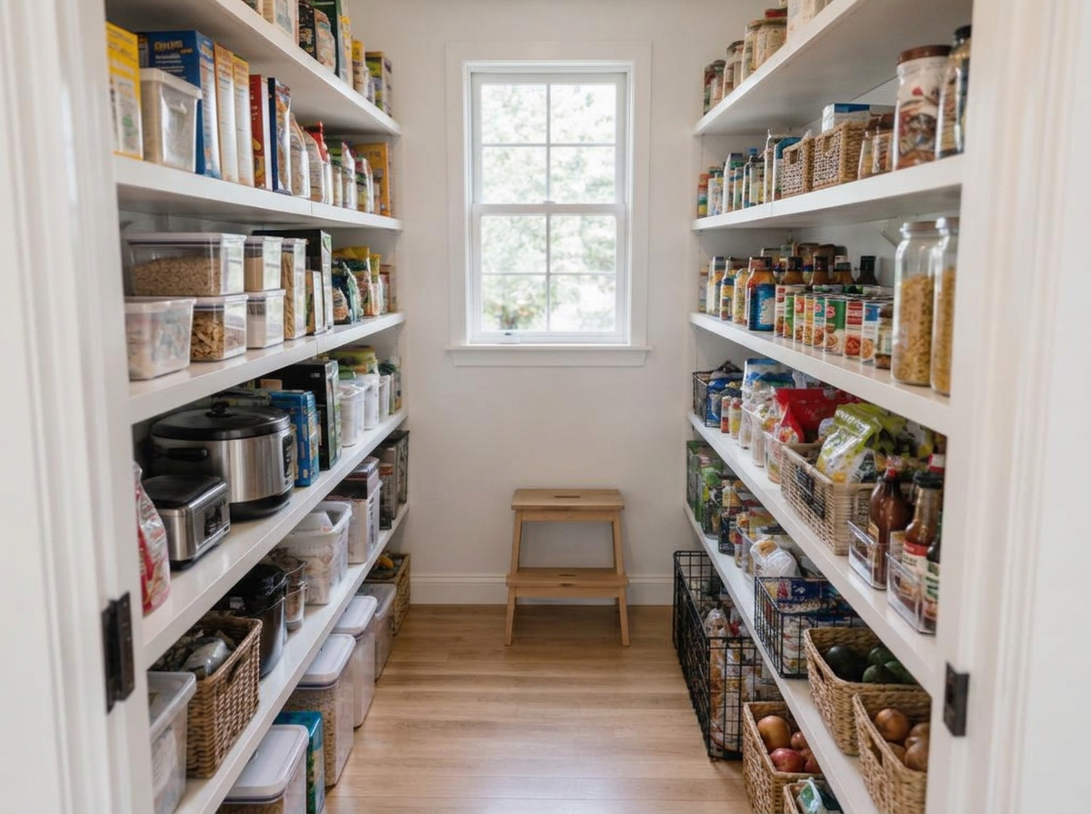 Pantry — after organizing with 27Messes